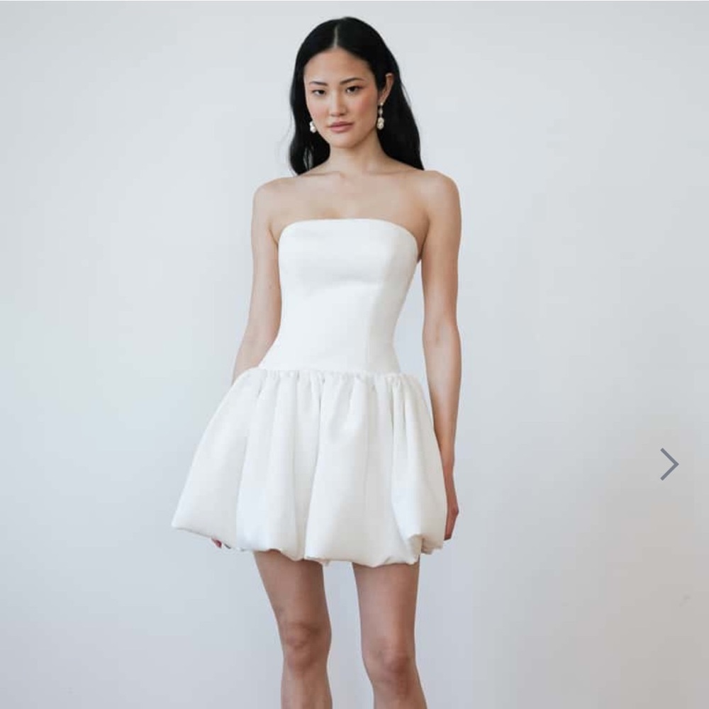 Jenny Yoo White Mini Dress (Tinsley)